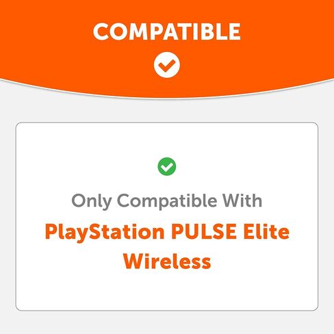WC PadZ Pulse Elite - وسادات أذن جلدية PU مطورة متوافقة مع PS5 Pulse Elite من Wicked Cushions | وسادة أكثر سمكًا وفتحة أوسع | أبيض in Kuwait