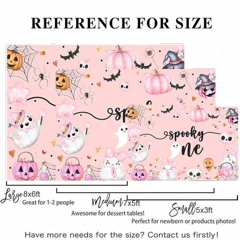 خلفية عيد ميلاد مخيف، شبح بو، خلفية حفلة عيد الميلاد الأولى، شبح اليقطين الوردي، عيد ميلاد أول، زينة لافتة لحفلة عيد الميلاد الأول، مخيفة in Kuwait