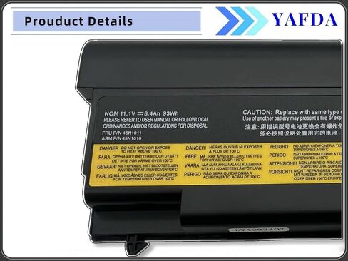 45N1011 45N1010 New Battery Replacement for Lenovo ThinkPad T430 T530 W530 T420 T410 T520 T510 W510 W520 L412 Series 42T4793 42T4755 42T4763 42T4848 42T4791 51J0499 42T4235 45N1000 45N1001 in Saudi Arabia