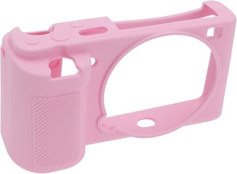 eMagTech ZVE10 Camera Silicone Case Digital Camera Silicone Protective Cover Camera Protective Case Compatible with Sony ZVE10 ZV-E10 Camera, Pink in Saudi Arabia