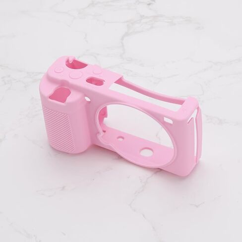 eMagTech ZVE10 Camera Silicone Case Digital Camera Silicone Protective Cover Camera Protective Case Compatible with Sony ZVE10 ZV-E10 Camera, Pink in Saudi Arabia