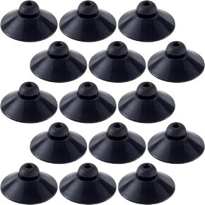 OIIKI 15PCS Fish Tank Suction Cup Clips, Black Aquarium Suction Cup Camp Clips for Fish Tank Attachments for Tank Pump, Overhead Line Tube, Fish Tank Aeration Setup