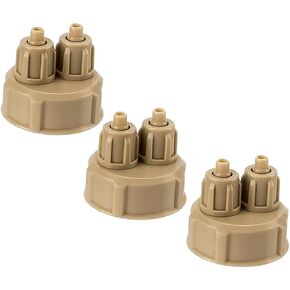 3pcs Carbon Dioxide DIY Brine Shrimp Hatchery Kit Aquarium Co2 Bottle Cap DIY Co2 Aquarium Plants System Accessories Co2 Generator Portable Co2 Caps Abs Self Made Equipment
