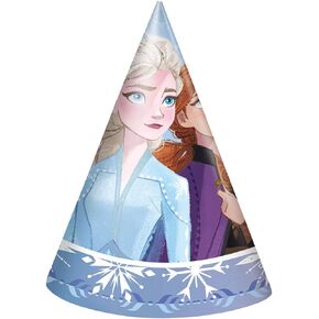 Unique Disney Frozen 2 Enchanting Party Hats (Pack of 8) - Perfect for Elsa & Anna's Magical Adventure and Themed Celebrations