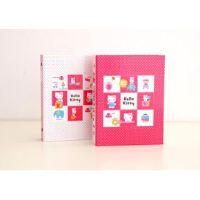 Hello Kitty 48 Sheets Hard Cover Photo Album with Protective Case (Pink dotted)