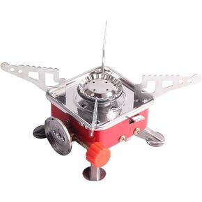 Mini Camping Stove, Folding Backpacking Camping Gas Stove Burner Lightweight Cooking Stove for Outdoor Camping Hiking Backpacking Road Trip