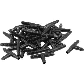 uxcell T Shape 3 Ways Adapter Airline Air Tubing Connectors 30pcs for Aquarium