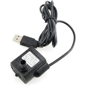 E-outstanding USB Water Pump Automatic Shut off Mini Pet Fountain Replacement Pump for Mini Aquarium Fountain Fish Pond Tank Pump, 1020 Mini 3W Submersible Pump