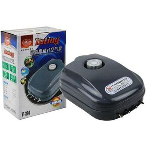 EverGrow® YT-304 Aquarium Magnetic Vibration Air Pump with 4 Way Outlets Air Pump Only (YT304-FBA)