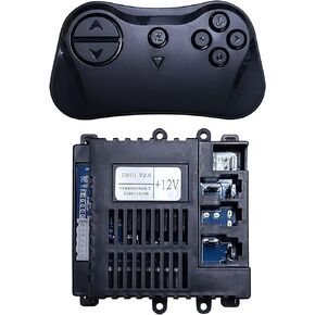 2.4G Bluetooth Remote Control and DR01 V2.6 12V Receiver Control Box Mother Board for Kids Ride On Car Powered Wheels Replacement Parts