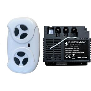 2.4G Bluetooth Remote Control and JR1930RXZ-24V Receiver Kit Kids Powered Ride On Car,Controller Control Box Accessories for Children Electric Ride On Car Replacement Parts