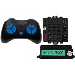 2.4G Bluetooth Remote Control and RX76 12V FCCE Control Box, Motherboard Receiver Kit for Children Electric Ride On Car Replacement Parts