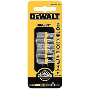 SECURITY BIT SET 1"L 6PC