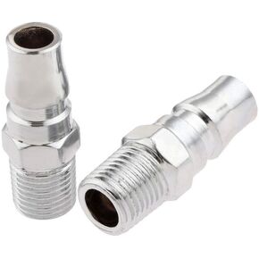 Air Coupler BE-TOOL PM30-3/8" BSP Airline Connectors Quick Release Male Air Hose Fitting for Compressor Tools (Pack of 2)