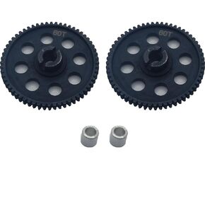 2Pcs Hard Steel Super Main Gear 0.5module 60 Tooth for 1/18 Traxxas Latrax Rally LaTrax SST LaTrax Teton Upgrade Parts