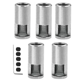 8MM to 5MM Pinion Reducer Sleeve Upgrades Parts for Sledge Remote Control Car,5PCS Stainless Steel Pinion Reducer Sleeve for M1.0 M1.5 8MM Motor Teeth