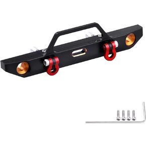 Aluminum Alloy Front Bumper for 1/24th Scale RC Crawler Car Axial SCX24 Deadbolt 90081 Upgrades
