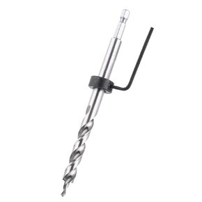 3/8 Inch Pocket Hole Drill Bit with Depth Stop Collar Hex Shank and Round Shank Replacement Twist Step Drills Bit Set for Manual Pocket Hole Guide Jig Master System