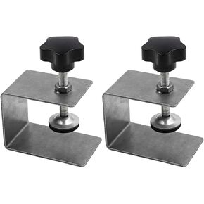 EKDJKK 2pcs Cabinet Drawer Front Installation Clamps, Heavy Duty Cabinet Installation Tools, C Clamp Universal Jig Cabinet Tool, Front Drawer Woodworking Clamps for Easy, Fast(L)