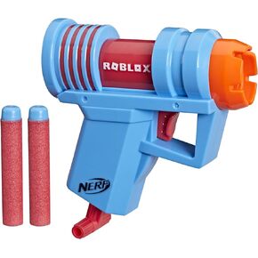 NERF Roblox Mad City: Plasma Ray Dart Blaster، مقبض تمهيدي منسدل، 2 سهام النخبة، رمز لفتح العنصر الافتراضي داخل اللعبة