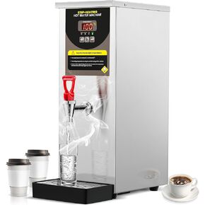 Step-Heating Commercial Hot Water Dispenser 17-Min Fast Ready Water Boiler Machine Large Capacity 80L/H for Tea Boba Tea Milk Tea Restaurant Hotel