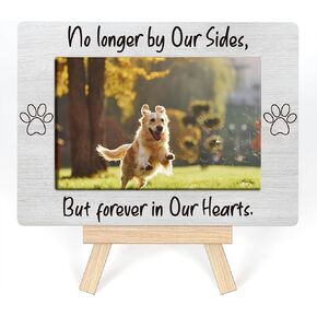 Pet Memorial Gifts, Picture Frame Gifts For Loss Of Dog Cat, Pet Picture Frame, Pet Memorial Sympathy Gifts, Pet Paw Bremembrance Gift, Tabletop Picture Frames With Easel (A15)