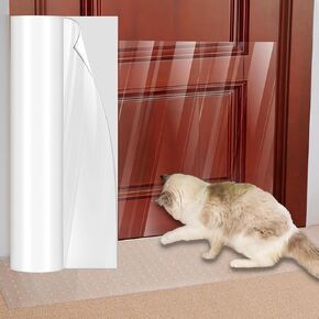 Cat Carpet Protector for Doorway&Door Protector from Cat Scratching Set- Cat Scratch Carpet Protector, Carpet Protector for Pets Anti Scratch Under Door Cat Scratch Protector Mat