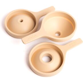 Inspire My Play 3 x Green Collapsible Silicone Funnels for Kids - Sensory Play Funnel Toys for Kids - Pouring Toys for Toddlers - Food Safe Sensory Bin Tools and Accessories