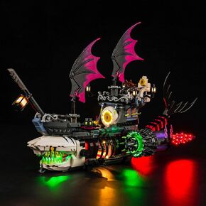 BrickBling LED Light Kit Compatible with Lego DREAMZzz Nightmare Shark Ship, Creative Light Compatible with Lego 71469-No Model Included
