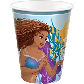 The Little Mermaid Paper Party Cups - 9 oz. | Multi-color | Pack of 8
