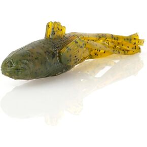 Savage Gear NED Goby Fishing Bait, Green Pumpkin, Realistic Contours, Colors & Movement, 12X Tough Duratech Construction, Salt & Scent Infused