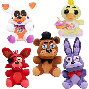 3Pack Five Night Plushies 7inch Five Night Plush Toys - Light Springtrap Bonnie Foxy Toy Bonnie Stuffed Animal Doll Foxy Plush
