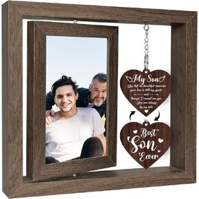 JCHCAMRY Forever in our Hearts Dog Picture Frame,Sympathy Gifts for Loss of Dog,Pet Loss Remembrance Rotating Floating Picture Frame,Dog Loss Sympathy Bereavement Remembrance Gift,Fits 4x6 In Photo