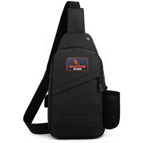 BraveHawk OUTDOORS Tactical Sling Crossbody Bag, 800D Military Nylon Oxford Utility EDC Chest Pack Shoulder Daypack Organizer in Kuwait
