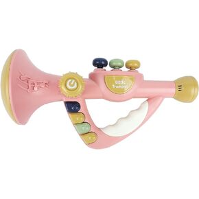 Musical Toys for Kids, Little Trumpet Toy for Toddlers, Baby Educational Toys, Infants Music Toys for Girls Boys Ages 1 2 3 Years Old (Blue)