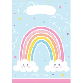 Happy Rainbow Favor Bags, 8 ct