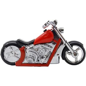 Torch Lighter, Cool Lighter, Windproof Lighter, Motorbike Styled Lighter, Butane Torch Lighter, Funny Lighter, Can be Used as Desktop Decoration, Gifts for Men(no Gas) (Red)