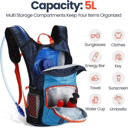Shinylin 2 Pcs Kids Hydration Hiking Backpack in Saudi Arabia