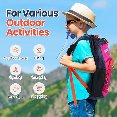 Shinylin 2 Pcs Kids Hydration Hiking Backpack in Saudi Arabia