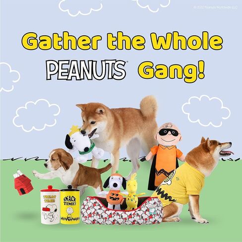 Peanuts for Pets Easter 9" Snoopy Bunny Ears Plush Squeaker Pet Toy | Dog Toys, Snoopy with Easter Bunny Ears| Easter Dog Gifts | Snoopy Toys for Dogs in Kuwait