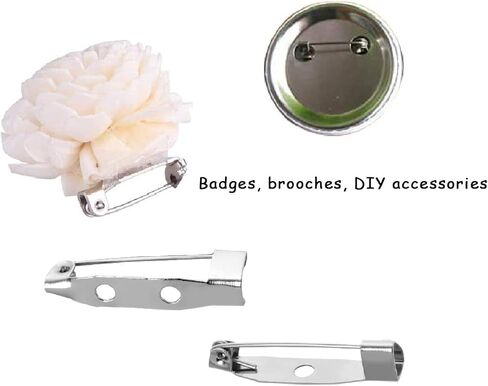 240 قطعة دبوس قفل بروش للمشاريع الحرفية شارة شارة اقتباسات صنع الصدار وعلامات الأسماء (15 مم/25 مم لكل 120) in Kuwait