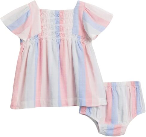Splendid Baby Girls' Candy Pink Stripe Casual Dress in Saudi Arabia