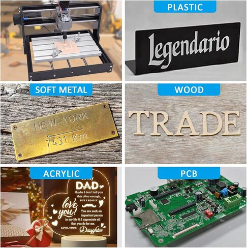 مجموعة أدوات جهاز التوجيه mcwdoit CNC، 3018 Pro GRBL Control 3 محاور آلة طحن النقش DIY، مجموعة أدوات قطع نحت سطح المكتب للخشب الأكريليك البلاستيك PCB MDF، منطقة عمل XYZ 11.8 * 7.1 * 1.8 بوصة in Kuwait