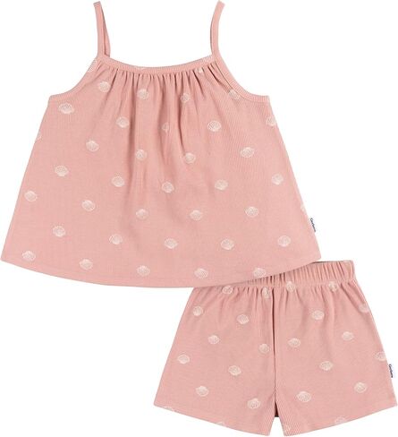 Gerber baby-girls Toddler Sleeveless Tank Top and Shorts Set2-Piece Tank and Short Set in Saudi Arabia