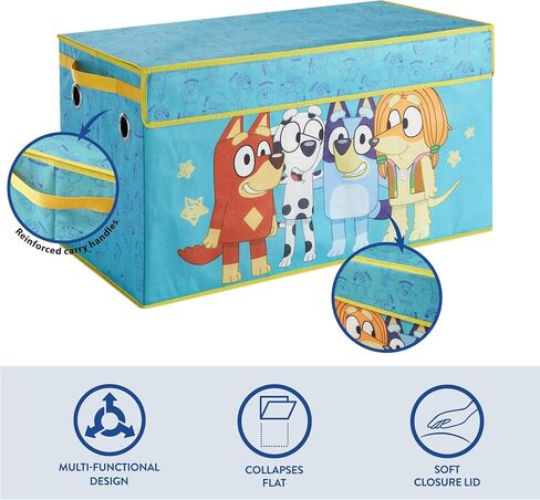 Idea Nuova Bluey Collapsible Storage Trunk, Durable with Soft Lid, 28.5"x14.5"x16" in Saudi Arabia
