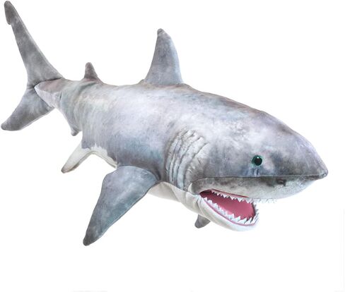 Folkmanis Great White Shark Hand Puppet, Grey in Saudi Arabia