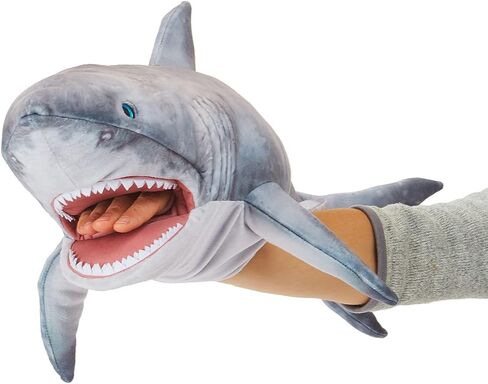 Folkmanis Great White Shark Hand Puppet, Grey in Saudi Arabia