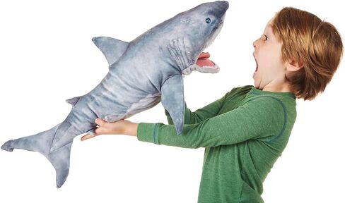 Folkmanis Great White Shark Hand Puppet, Grey in Saudi Arabia
