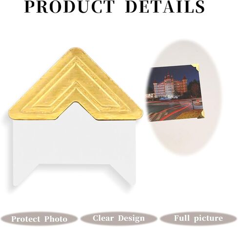 240 Pieces Photo Corners Self Adhesive Picture Corners for Scrapbooking, Photo Mounting Corners for DIY Scrapbook, Album, Journal, 10 Sheets in Saudi Arabia