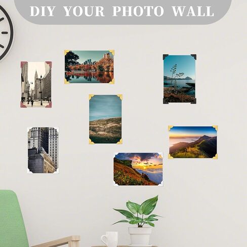 240 Pieces Photo Corners Self Adhesive Picture Corners for Scrapbooking, Photo Mounting Corners for DIY Scrapbook, Album, Journal, 10 Sheets in Saudi Arabia